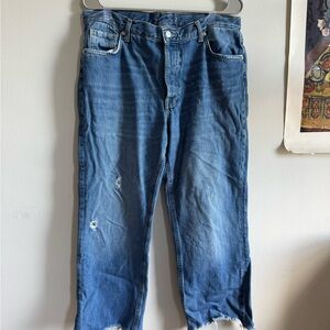 Free People We the Free Raw Hem Jeans